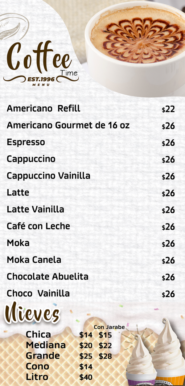 MENU KM6 – Menu De Pizzeria La Sierra