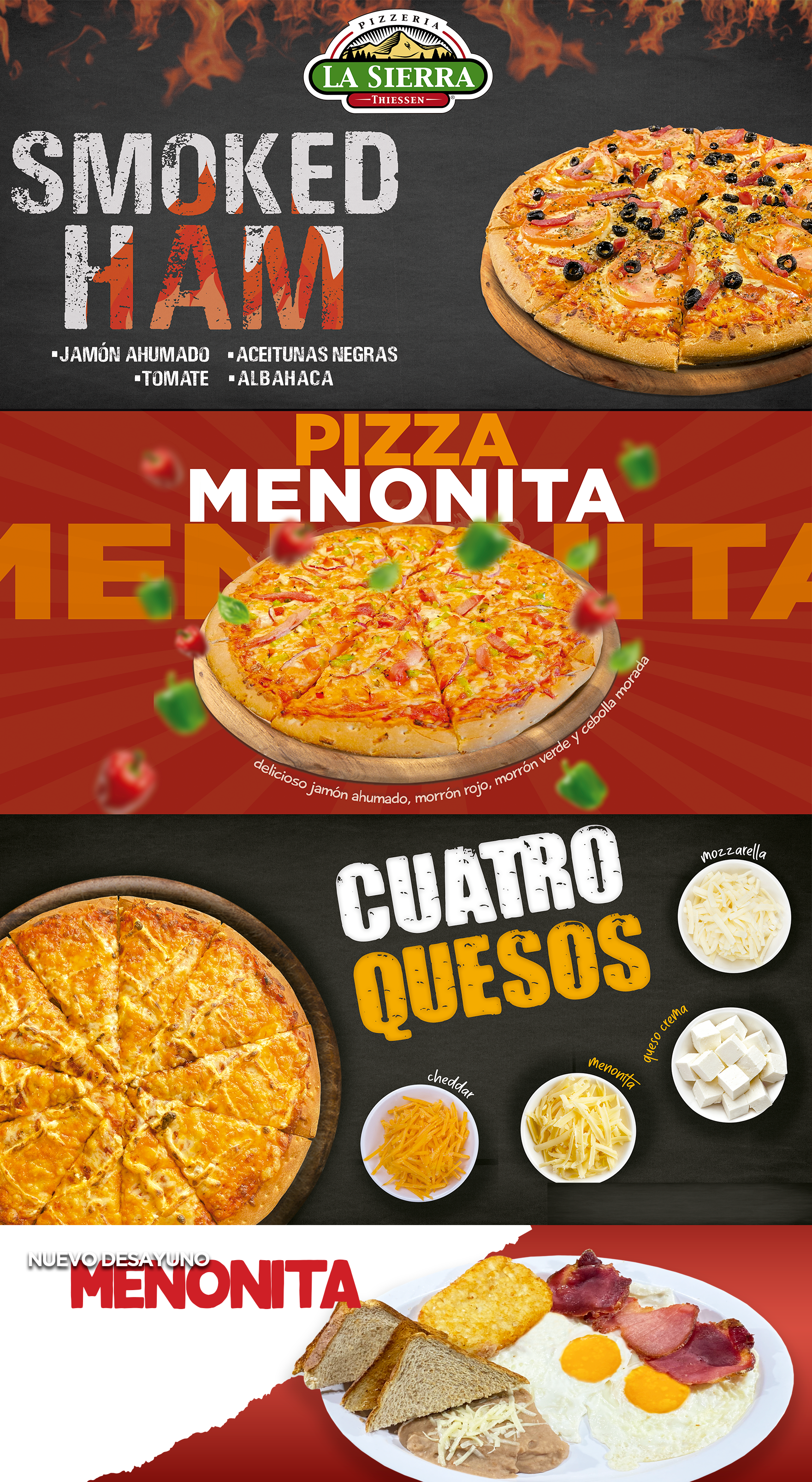 CASAS GRANDES – Menu de Pizzeria la sierra